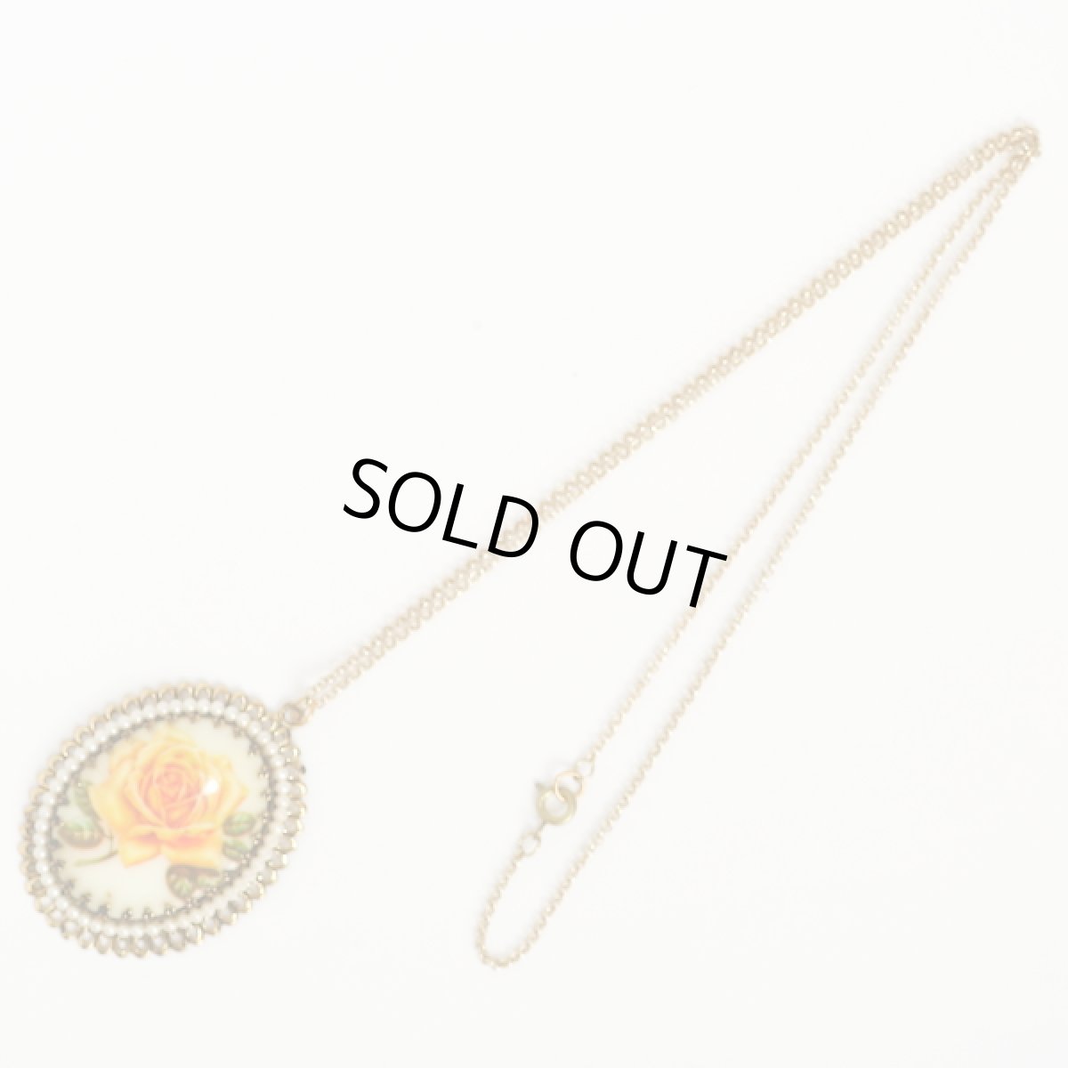 画像3: W.GERMANY 西ドイツ製 1970s イエローローズの鮮やかなペンダントブローチ (3)