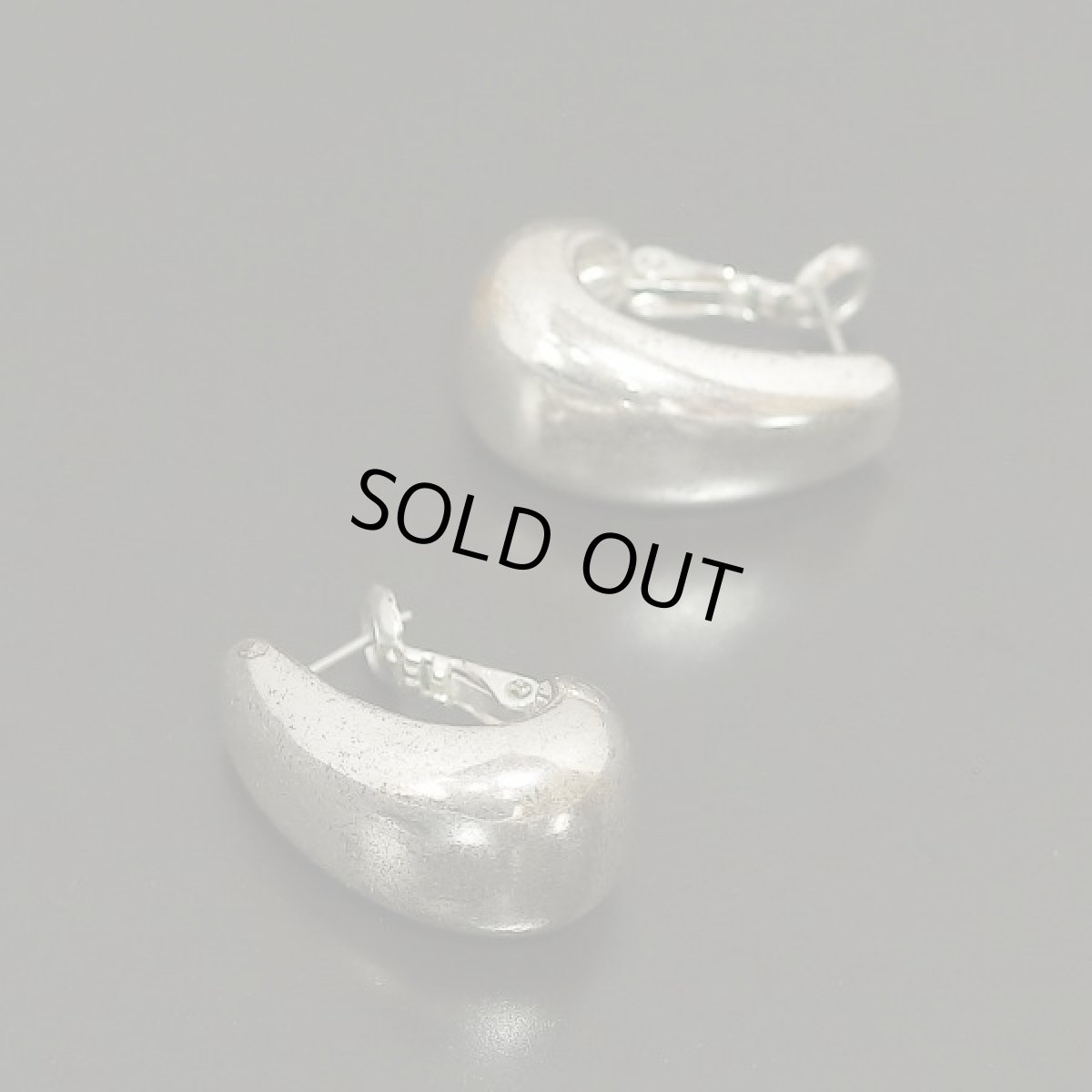 画像3: 1970s シルバープレート デザイン フープ ピアス (3)