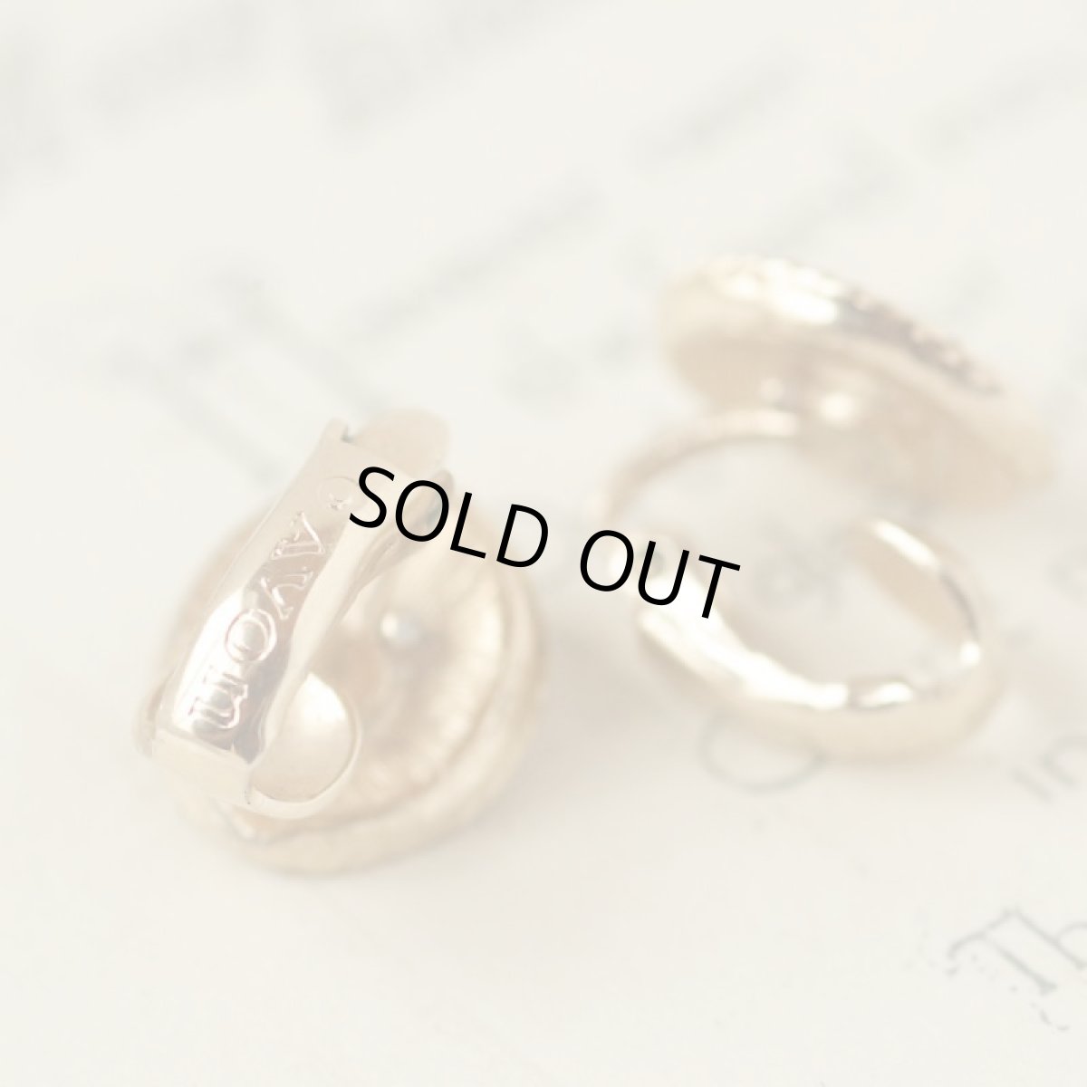 画像7: AVON  エイボン 小さなゴールドプレート 可憐なイヤリング (7)