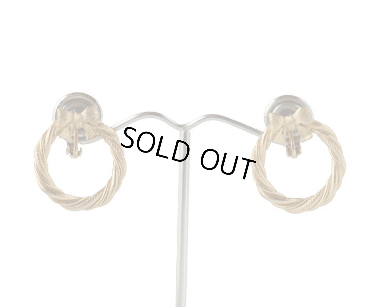 画像2: AVON  エイボン 可憐なリボンリース イヤリング クリップ式 (2)