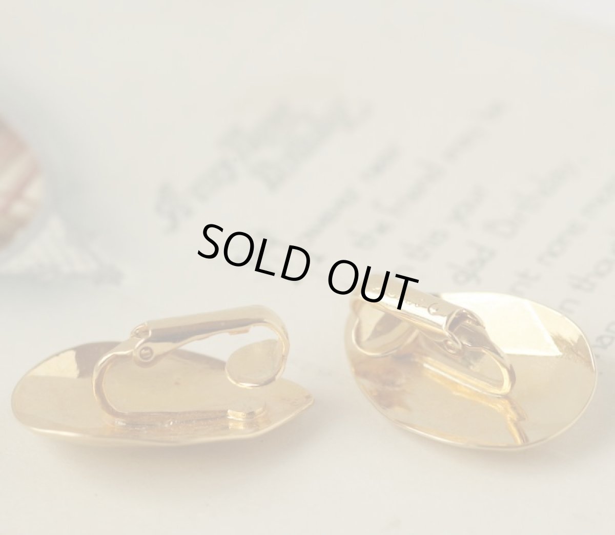 画像3: AVON  エイボン ゴールドプレートの雫デザイン イヤリング クリップ式 (3)