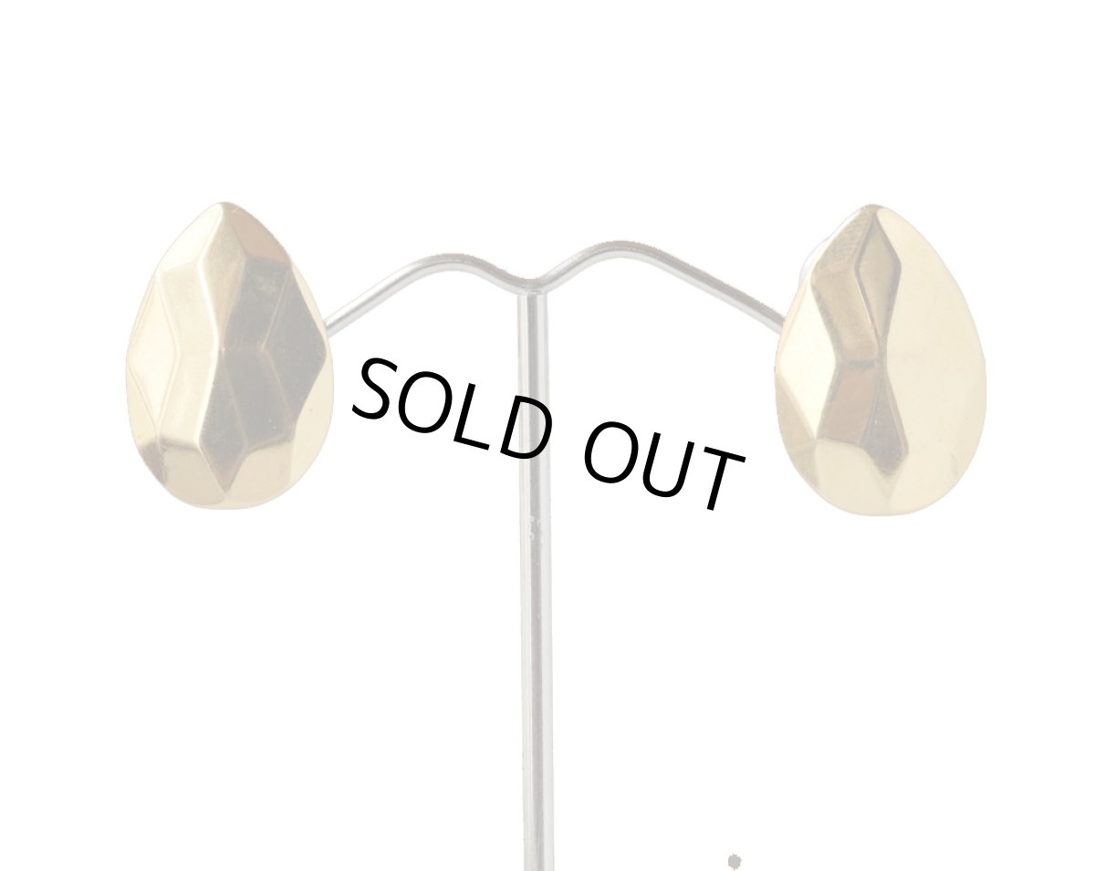 画像6: AVON  エイボン ゴールドプレートの雫デザイン イヤリング クリップ式 (6)