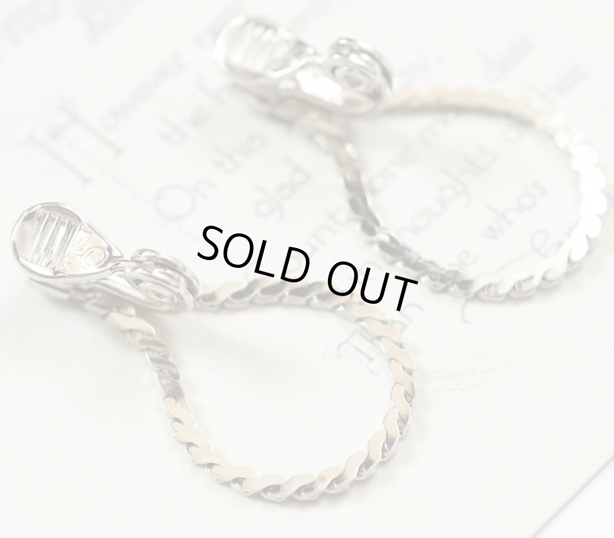 画像3: MONET モネ 刻印1960-70年代 輪リングの揺れるイヤリング クリップ式 (3)