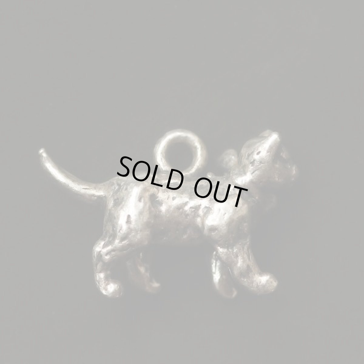 画像5: 英国 猫 ラッキーキャット ヴィンテージ シルバーチャーム  ペンダントトップ (5)