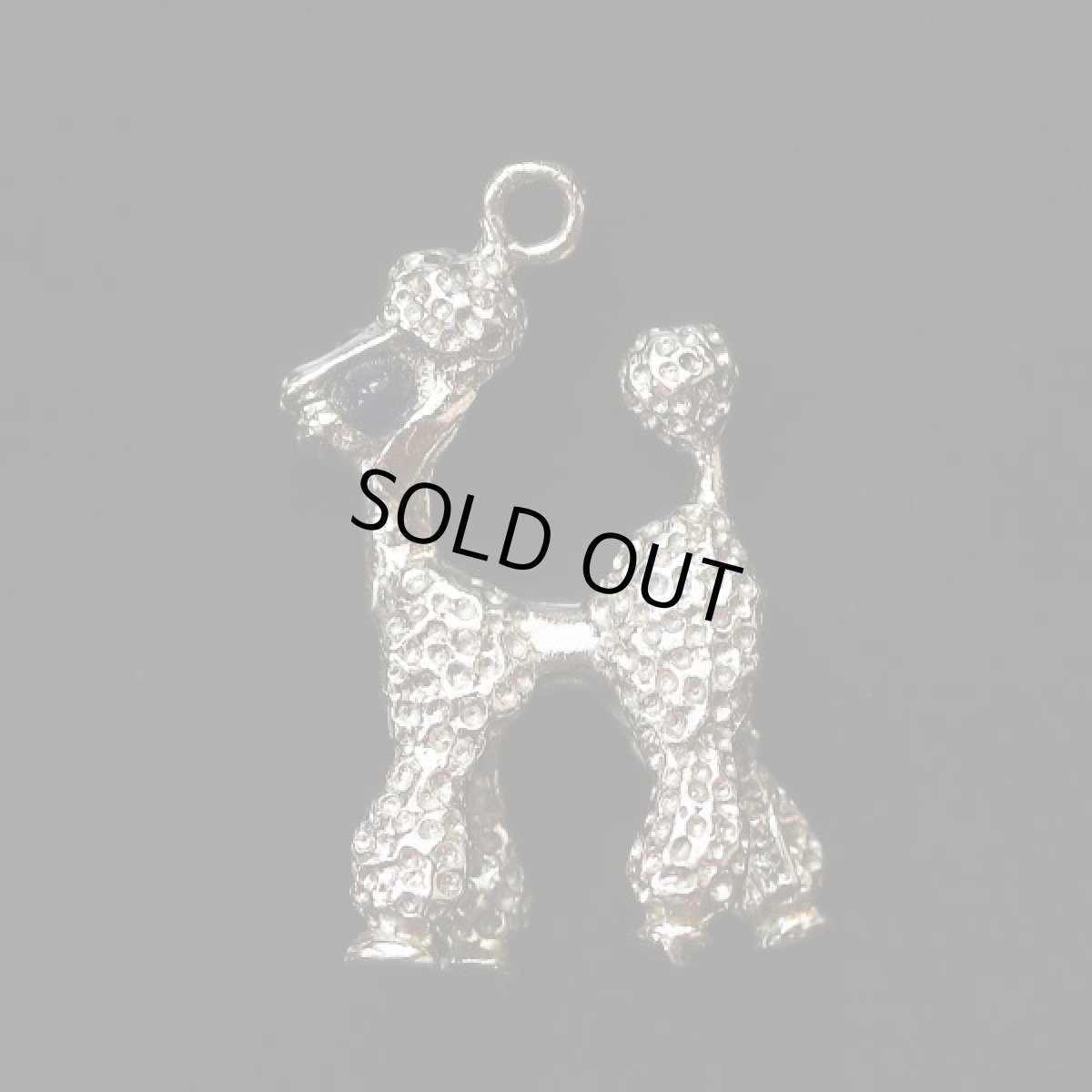 画像5: 英国 刻印 STERLING 犬 DOG プードル ヴィンテージ シルバーチャーム ラッキーチャーム (5)