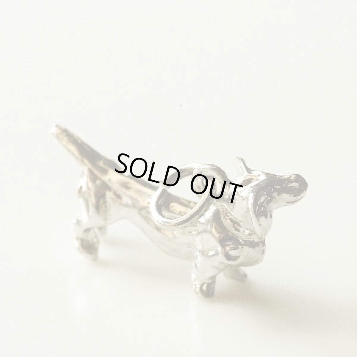 画像2: 英国 犬 DOG ダックスフント ヴィンテージ シルバーチャーム ペンダントトップ (2)