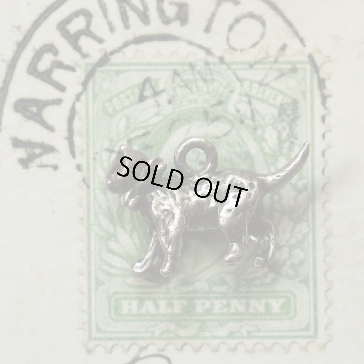 画像6: 英国 猫 ラッキーキャット ヴィンテージ シルバーチャーム  ペンダントトップ (6)