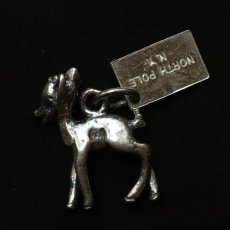 画像3: 英国 スターリングシルバー仔鹿 幸運を招く ラッキーアイテム アンティークチャーム 刻印STERLING アクセサリー (3)