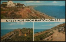 画像1: イギリス 消印1975 アンティークポストカード Barton on Sea バートン・オン・シー (1)