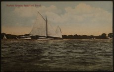 画像1: イギリス  アンティークポストカード Norfolk Broads, Wroxham Broad ロックスハム・ブロード (1)