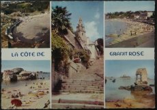 画像1: イギリス 消印あり アンティークポストカード LA COTE DE GRANIT ROSE コート・ド・グラニ・ローズ (1)