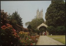 画像1: イギリス 消印1986 アンティークポストカード カンタベリー大聖堂 ヴィンテージ ハガキ (1)