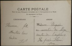 画像2: フランス アンティーク ポストカード 笑顔の 女の子 カード (2)