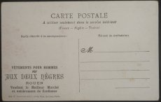 画像2: フランス アンティーク ポストカード 椅子と 女の子 モノクローム (2)