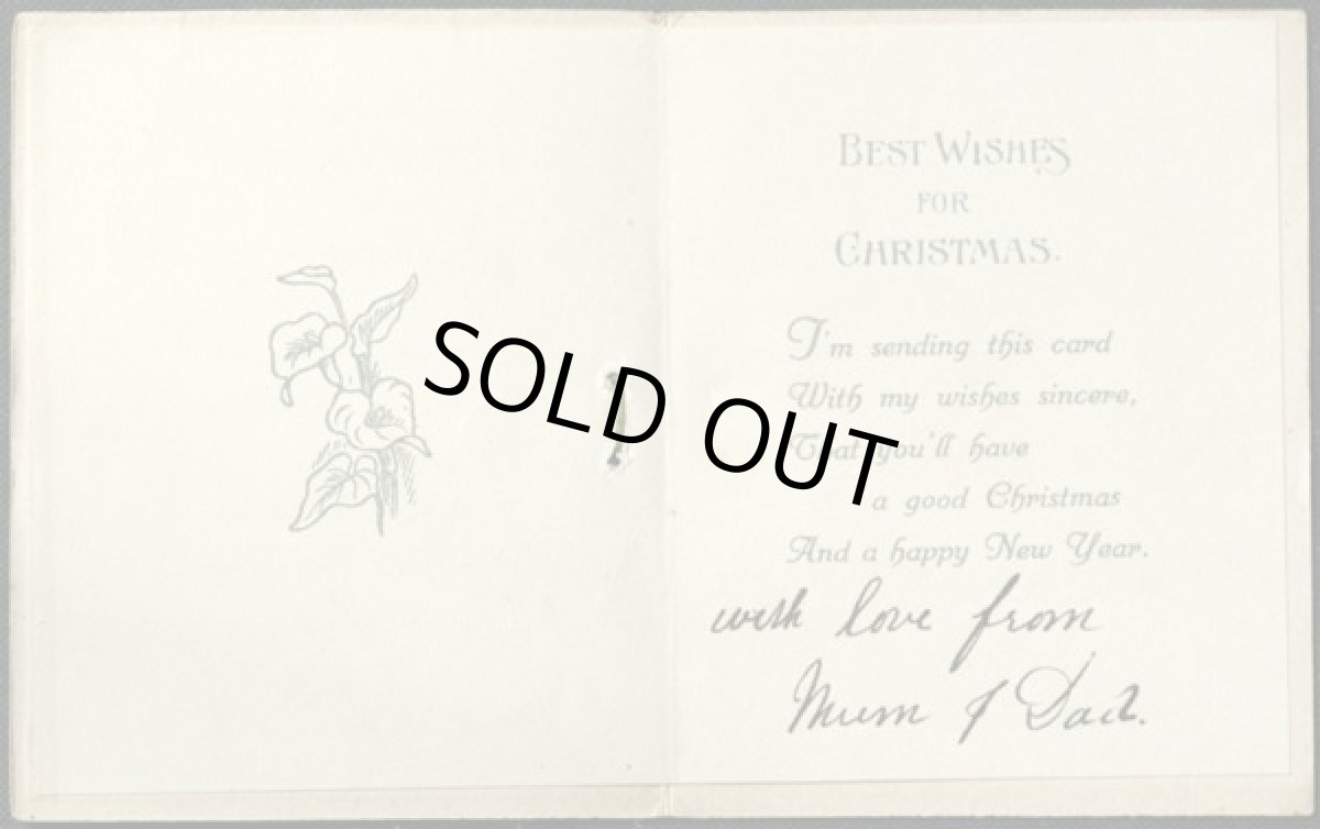 画像2: イギリス アンティーク クリスマスカード Always Remembered (2)