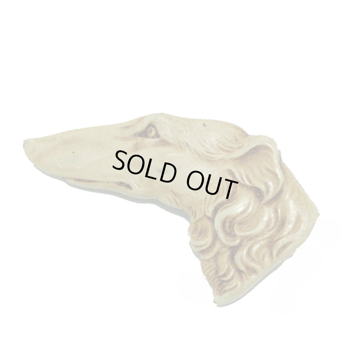 画像3: 英国 美しい横顔 ボルゾイ ヴィンテージ犬ブローチ  (3)