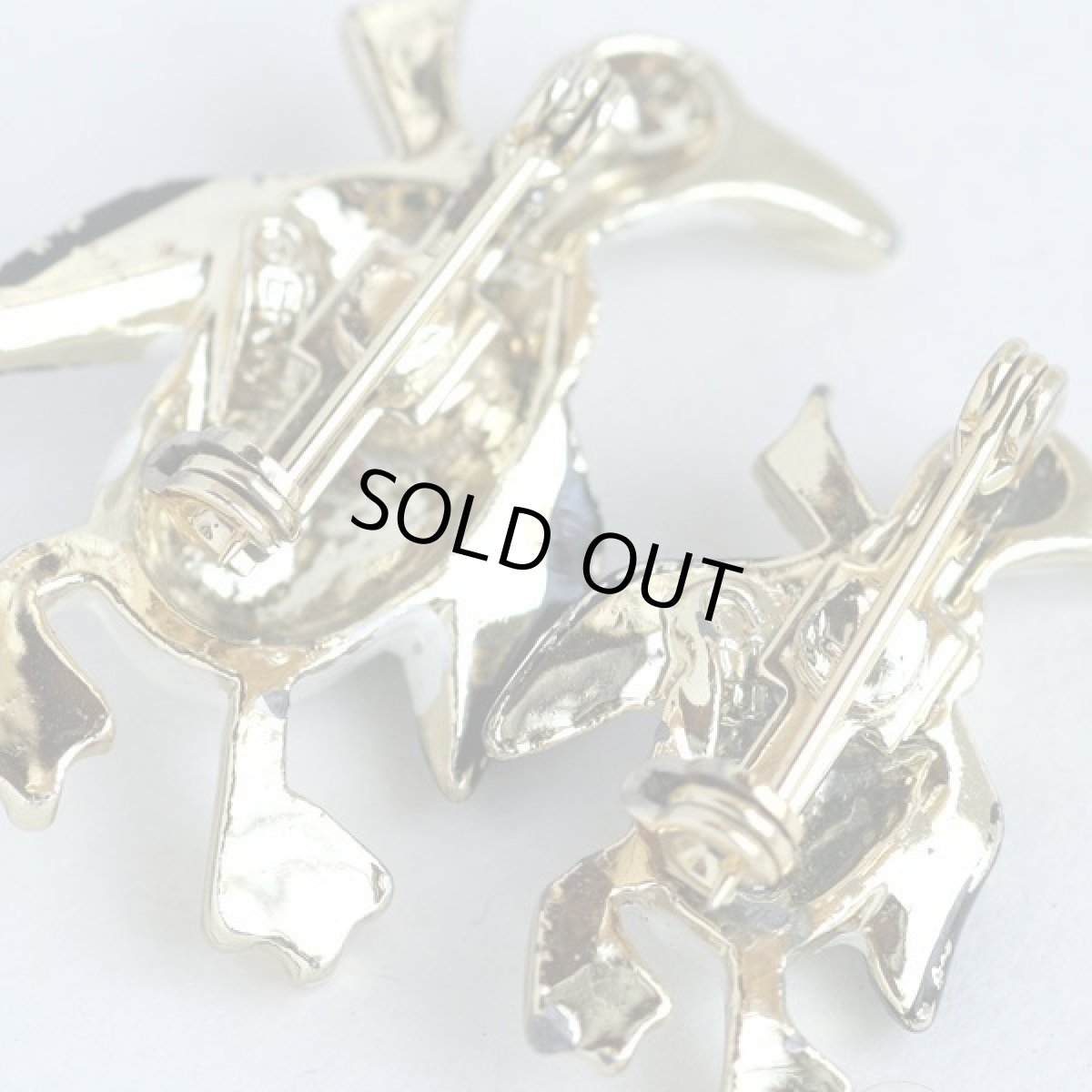 画像9: Gerry's ゲーリーズ ヴィンテージジュエリー ペンギンのデュエットブローチ  (9)