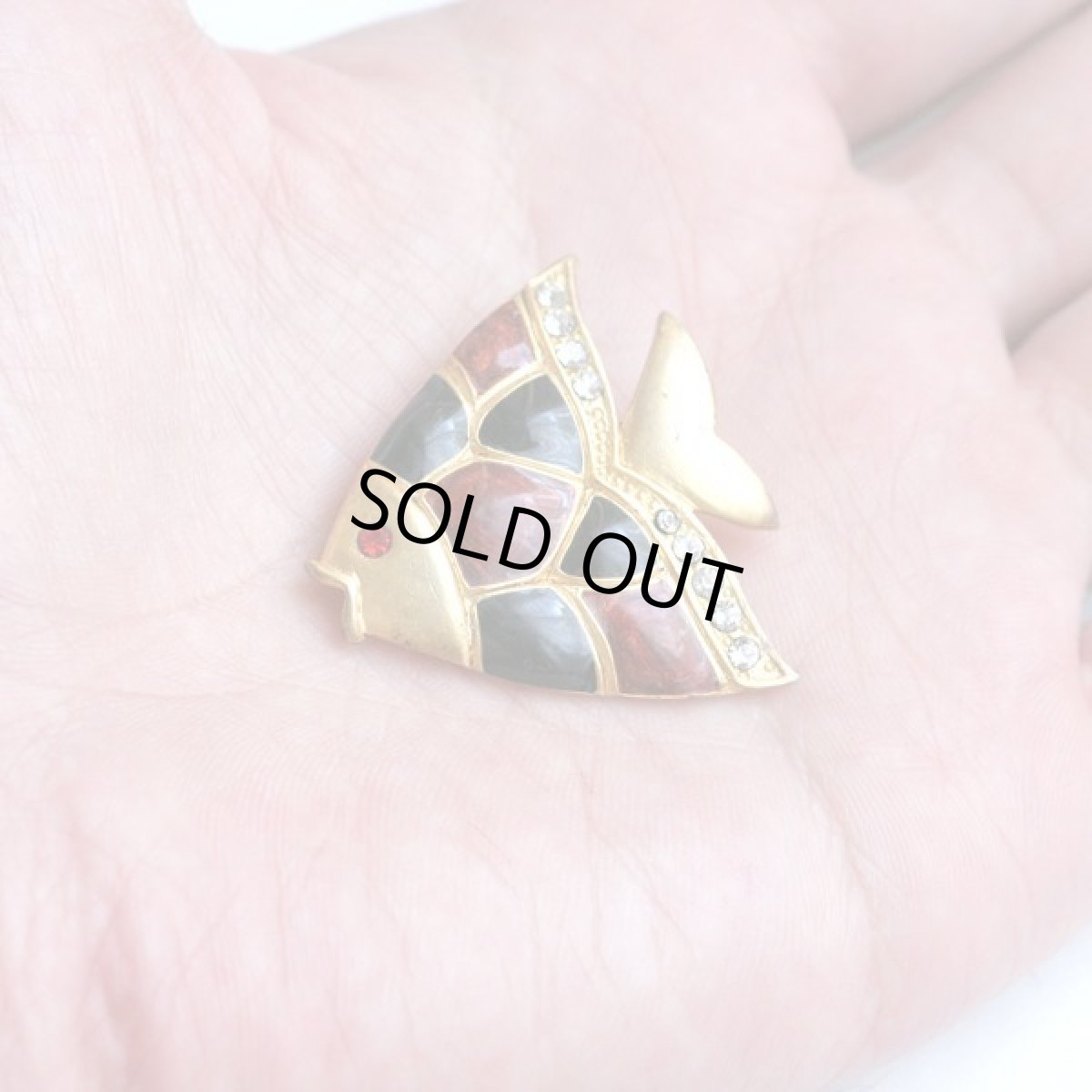 画像6: イギリス ヴィンテージジュエリー フィッシュ ブローチ (6)