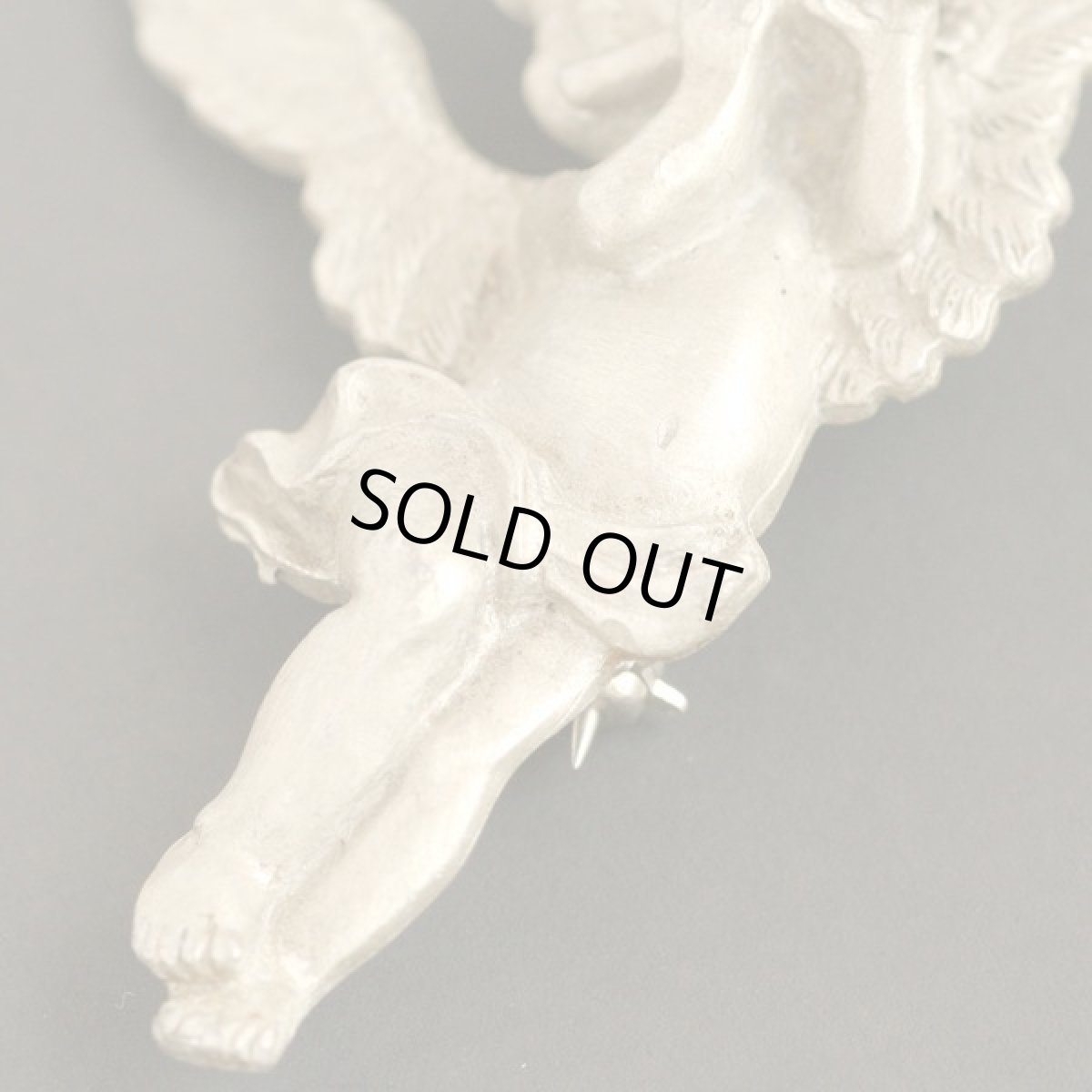 画像4: 刻印PORT USA ヴィンテージジュエリー 天使ブローチ (4)