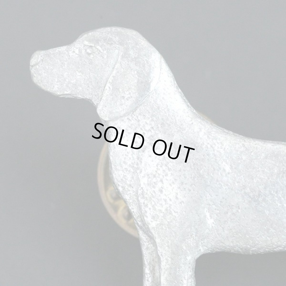 画像6: イギリス ヴィンテージジュエリー ピューター製 ビーグルピンブローチ (6)