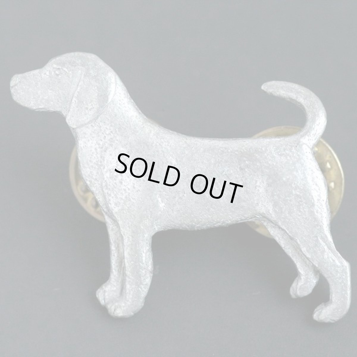 画像7: イギリス ヴィンテージジュエリー ピューター製 ビーグルピンブローチ (7)