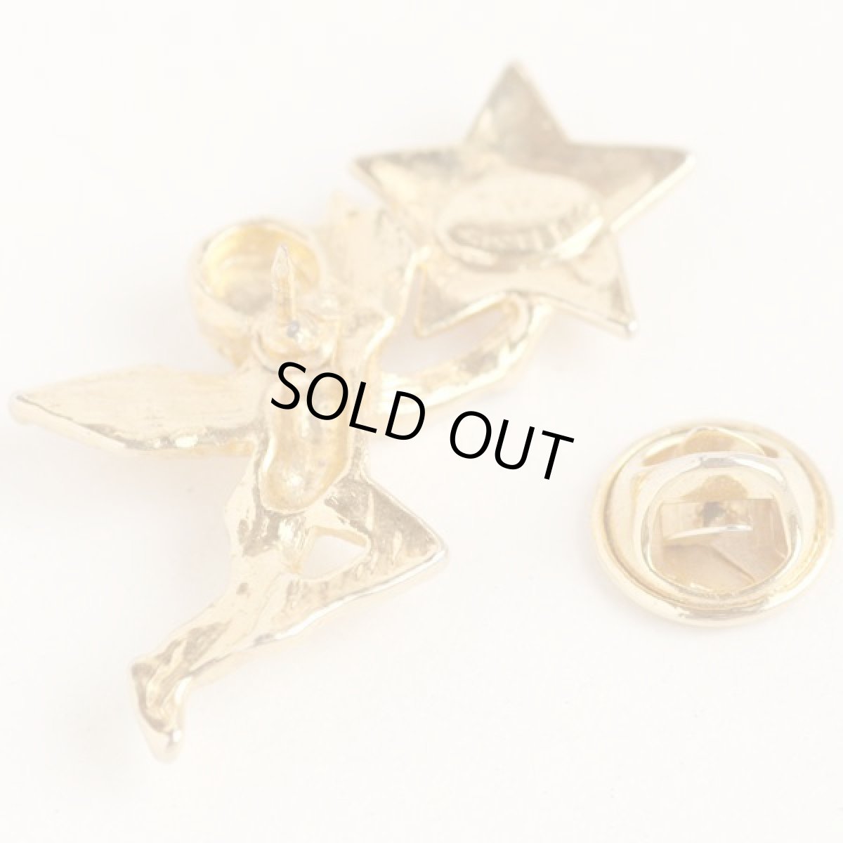 画像5: 刻印TWO SISTER ヴィンテージジュエリー FRIDAY 天使ピンブローチ (5)