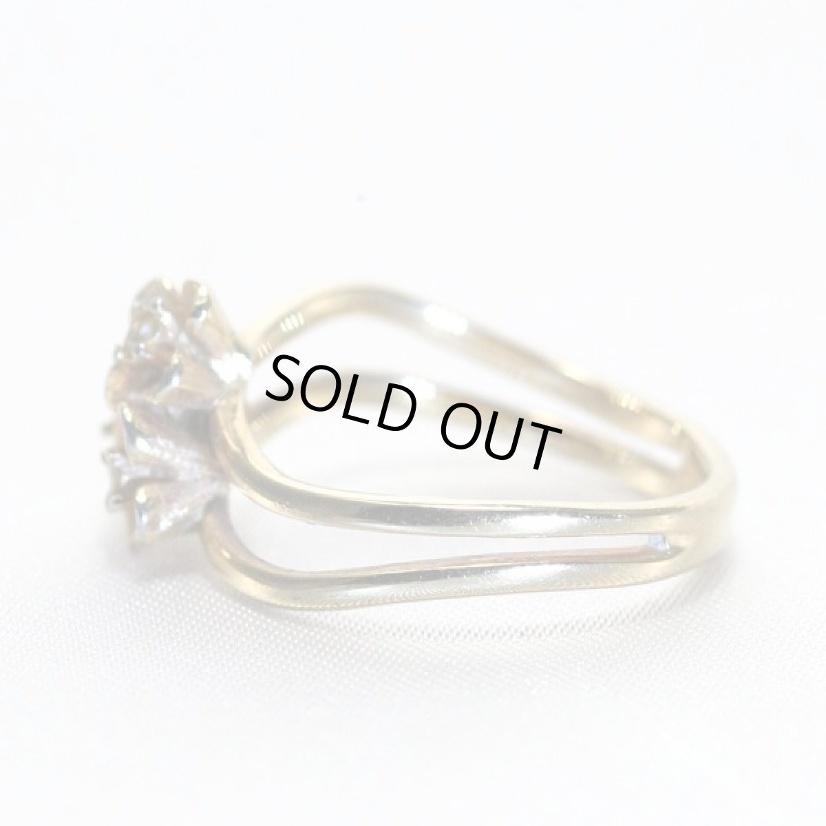 画像6: AVON イギリスヴィンテージ フラワー２連 リング エイボン (6)