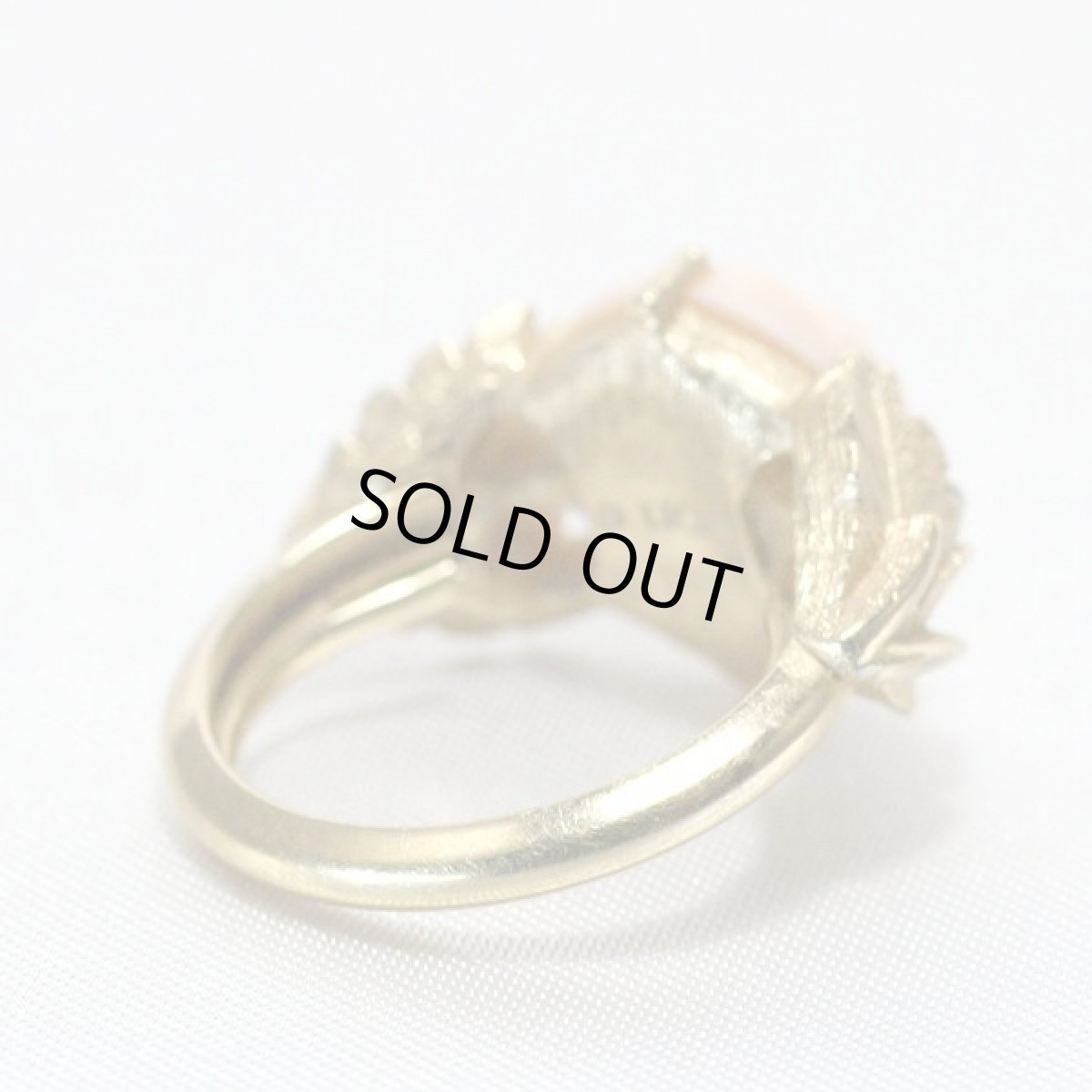 画像6: AVON イギリス ヴィンテージ ピンクローズリング エイボン フリーサイズ (6)