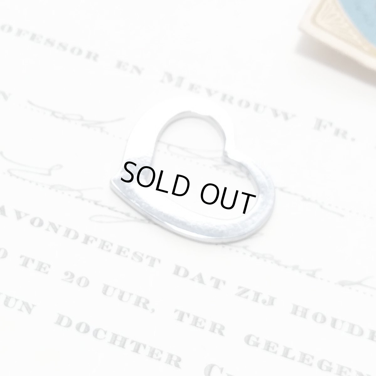 画像6: オープンハートのヴィンテージペンダントトップ (6)