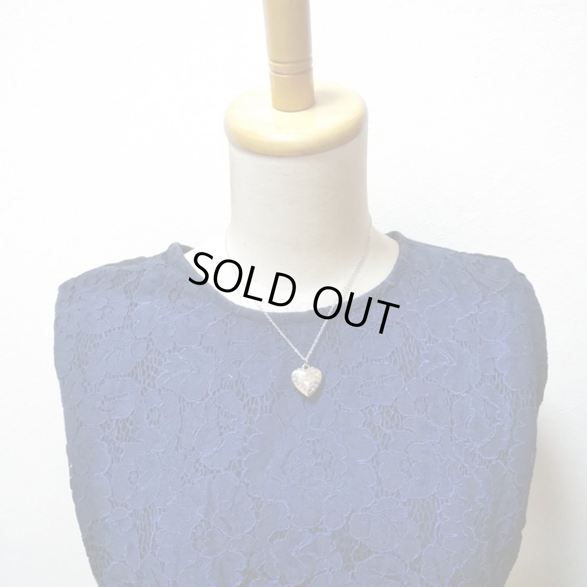 画像3: アールヌーボ様式 美しいハートのヴィンテージペンダントトップ (3)