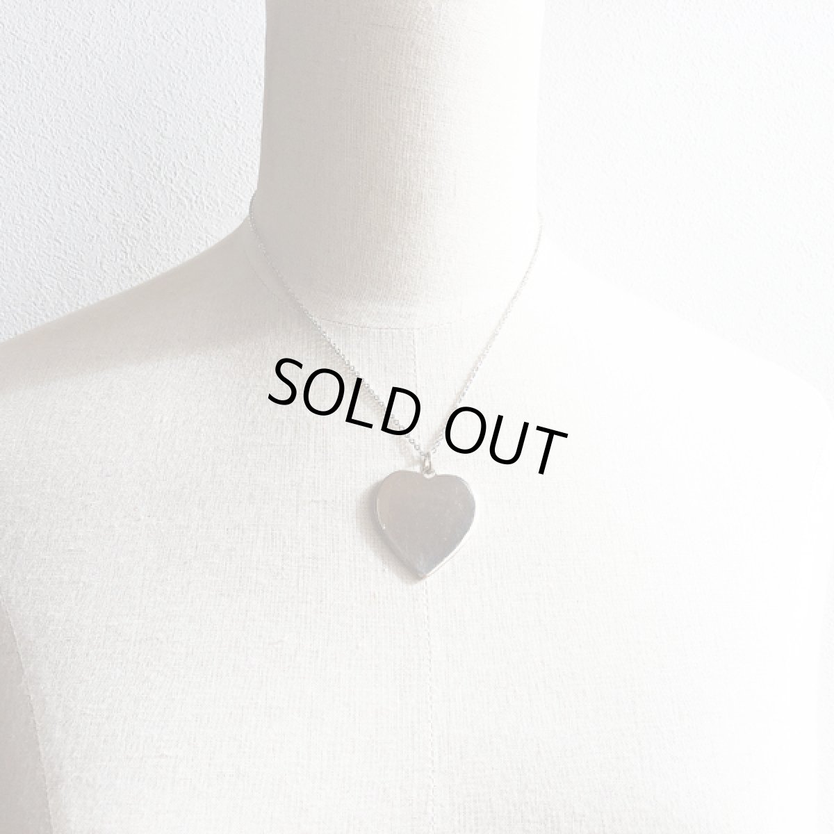 画像7: ビンテージコスチュームジュエリー ハート ペンダントトップ  (7)