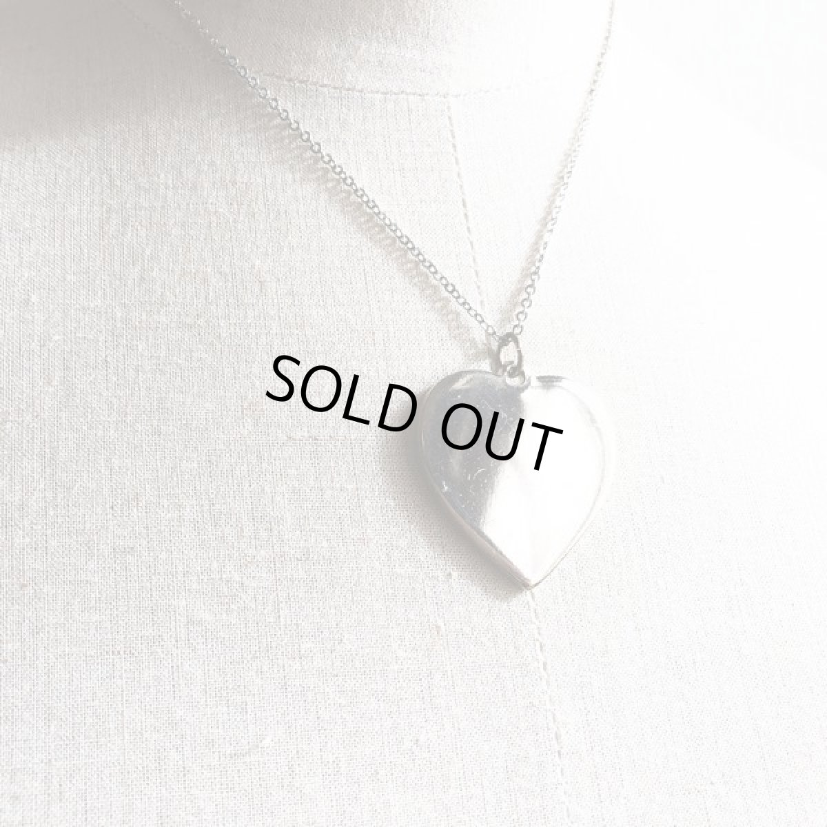 画像6: ビンテージコスチュームジュエリー ハート ペンダントトップ  (6)