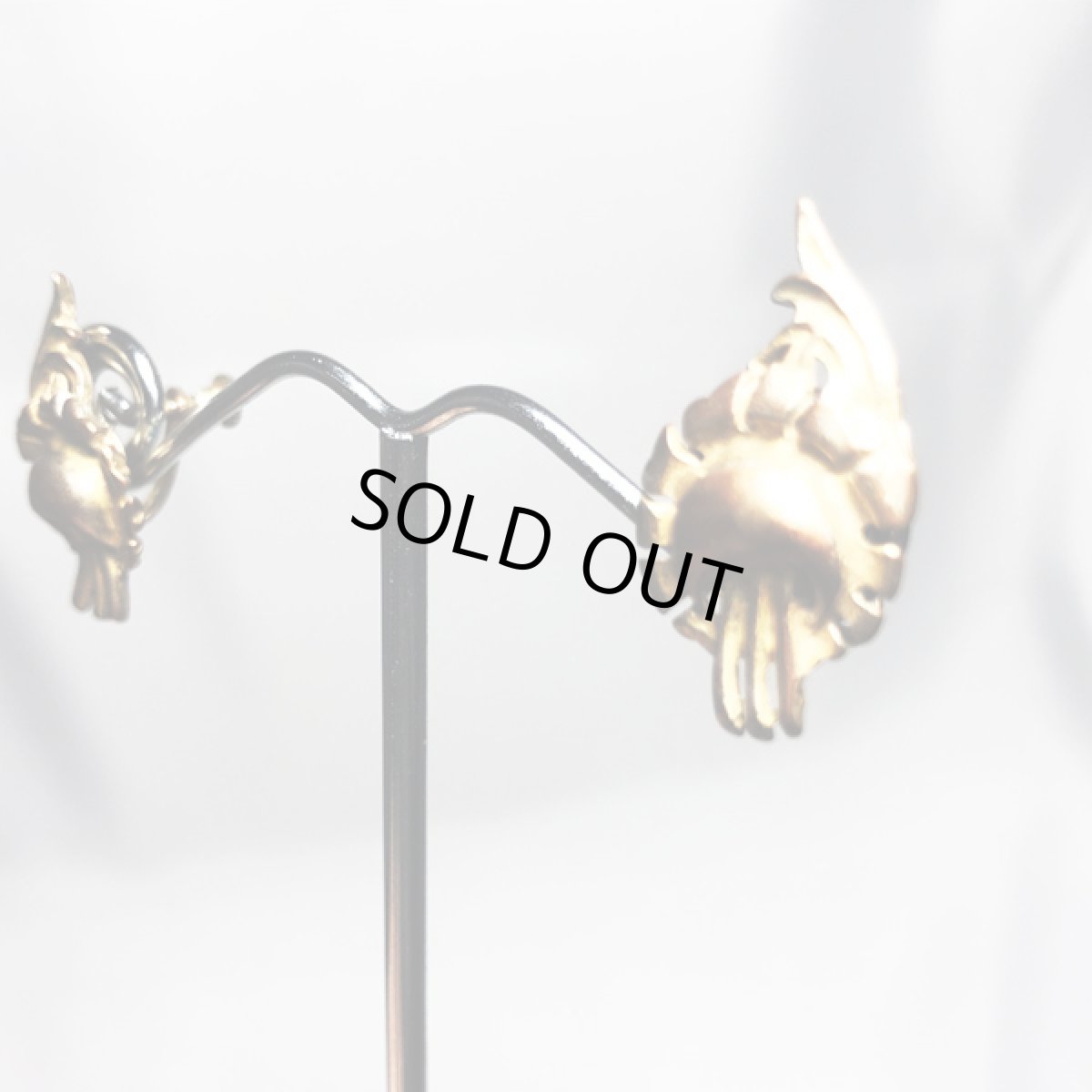 画像10: 刻印STERLINGシルバー 1970s フラワーネジ式(スクリュー式)イヤリング (10)