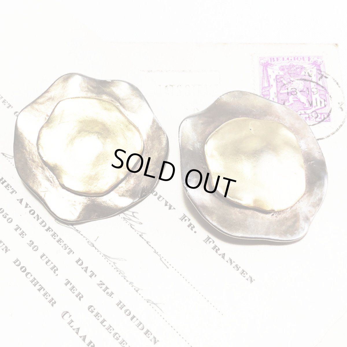 画像11: 大人がときめくイヤリング 1970s ヴィンテージ 大ぶり大人ジュエリー クリップ式 (11)