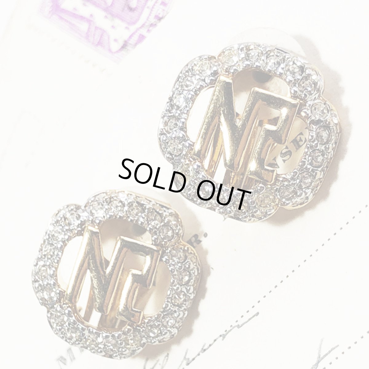 画像10: 運命を変えるヴィンテージイヤリング 刻印NINA RICCIニナリッチ 1970s  クリップ式   NR  (10)