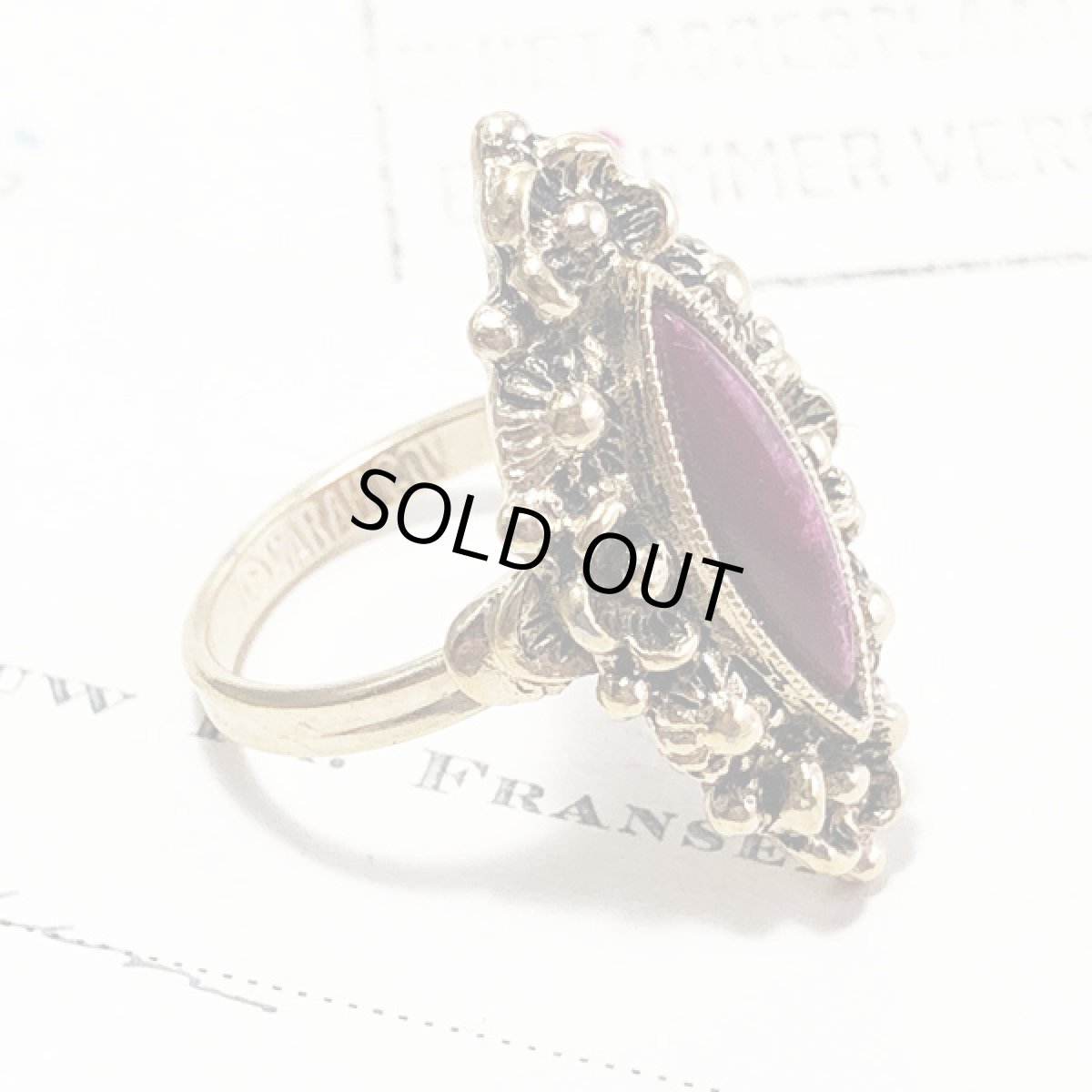 画像5: SARAH COV サラコベントリー  ヴィンテージリング 指輪 フリーサイズ (5)