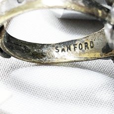 画像6: SANFORD ターコイズ ヴィンテージリング 指輪 フリーサイズ (6)