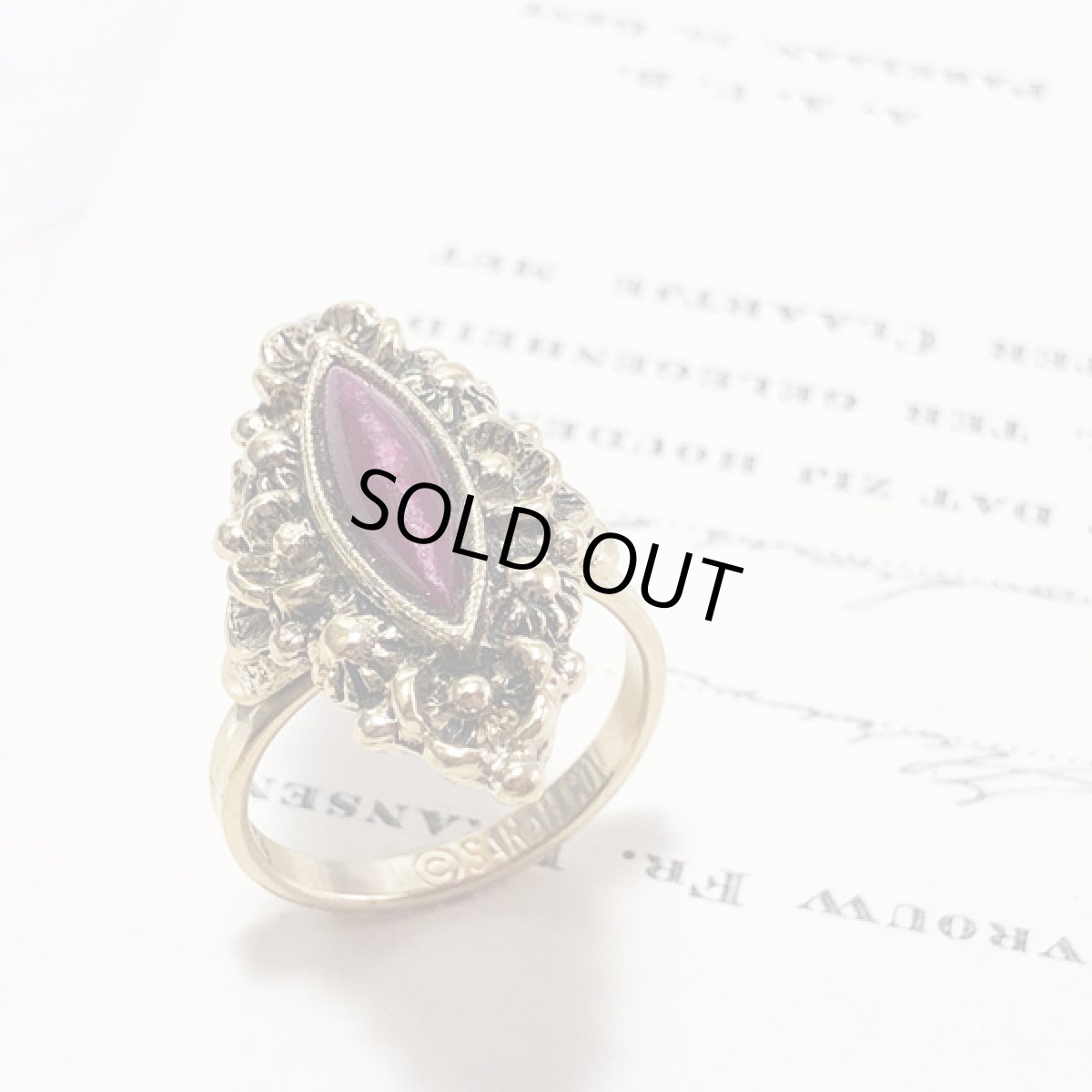 画像4: SARAH COV サラコベントリー  ヴィンテージリング 指輪 フリーサイズ (4)