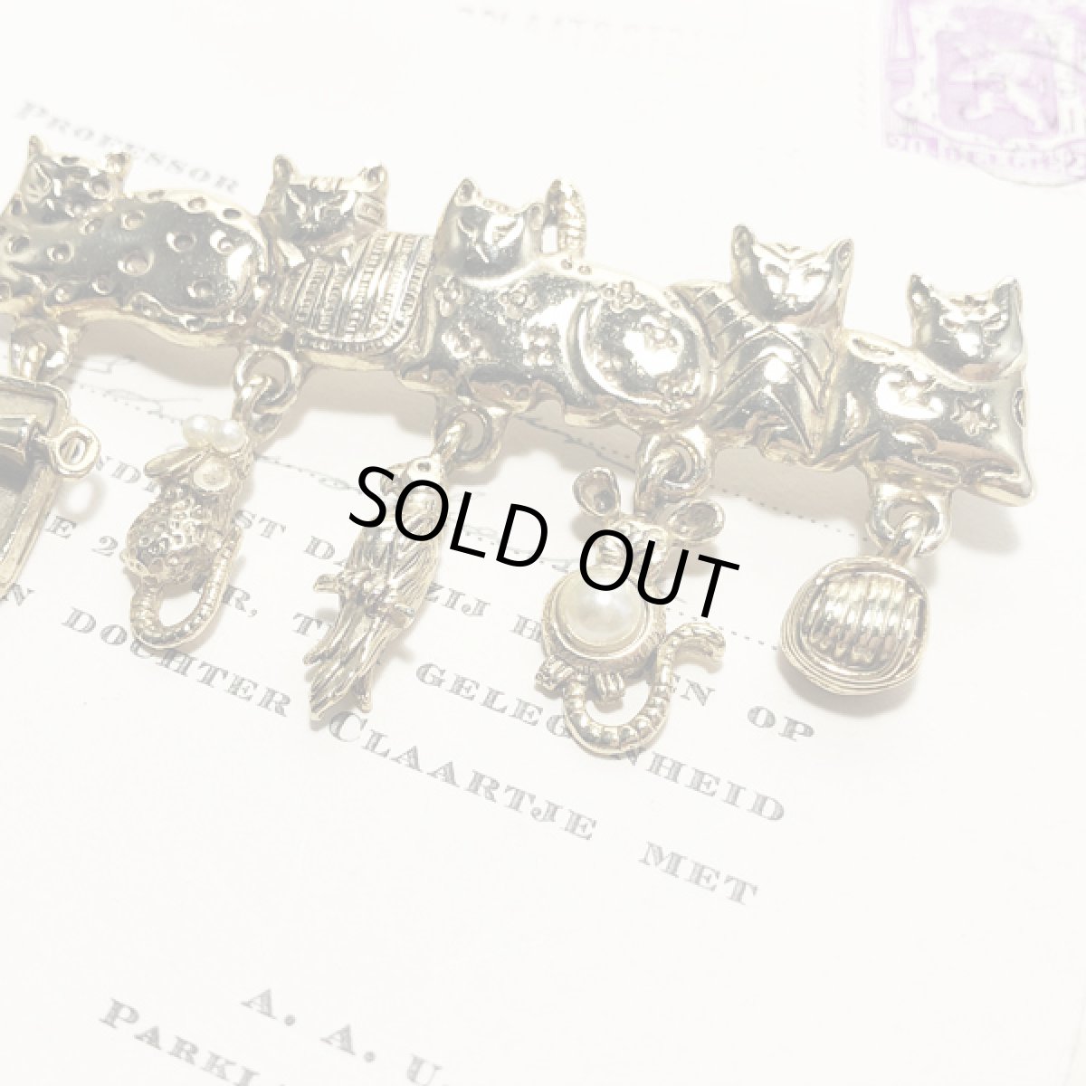 画像6: AJCヴィンテージジュエリー 5匹の遊ぶ猫 CAT 猫ブローチ (6)