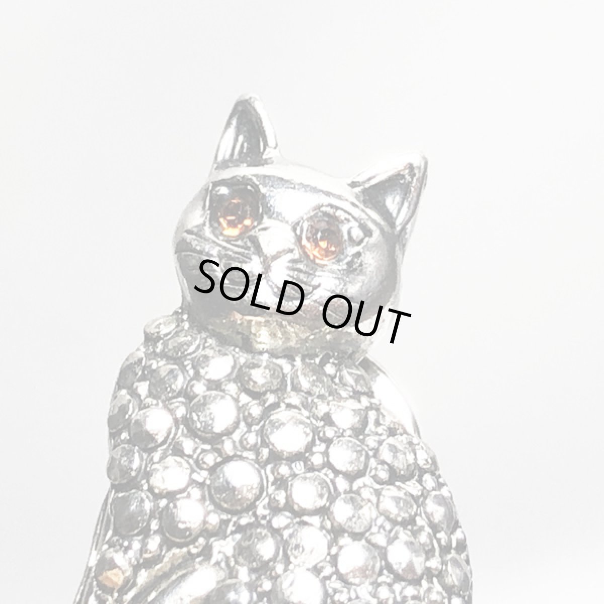 画像7:  英国ヴィンテージ 猫 CAT ねこピンブローチ (7)