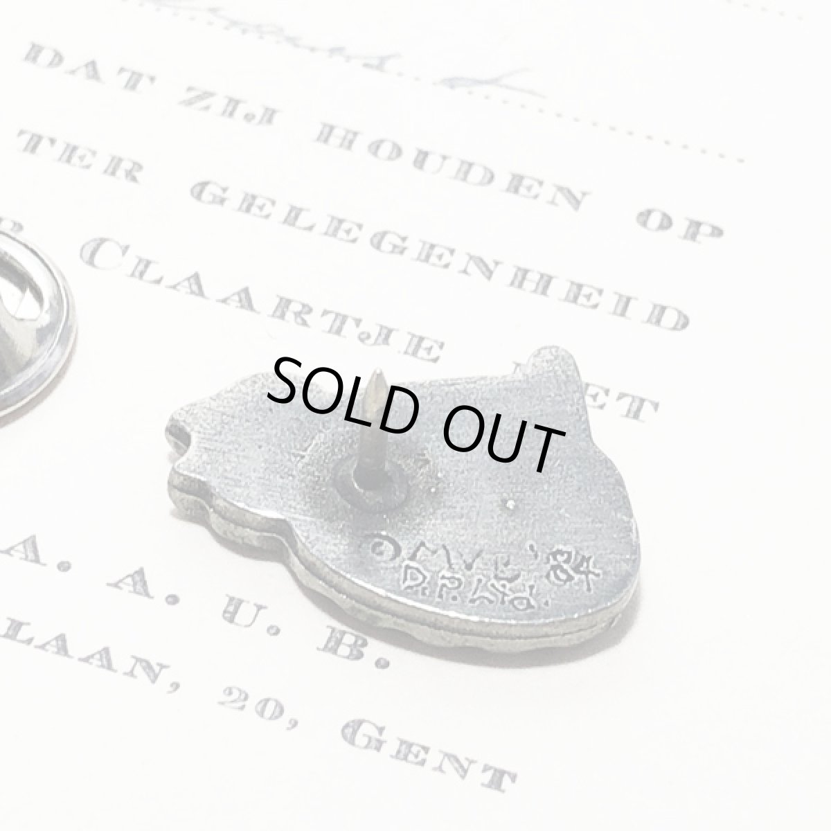 画像6:  BALLOU REG'Dヴィンテージ 猫 CAT ねこピンブローチ (6)