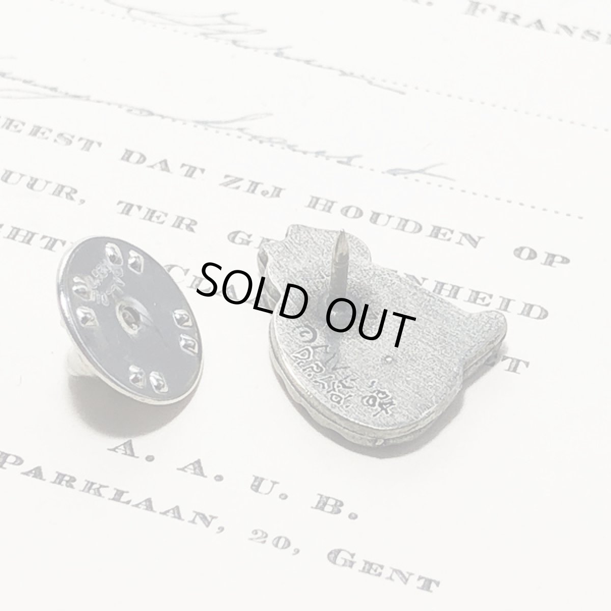 画像7:  BALLOU REG'Dヴィンテージ 猫 CAT ねこピンブローチ (7)