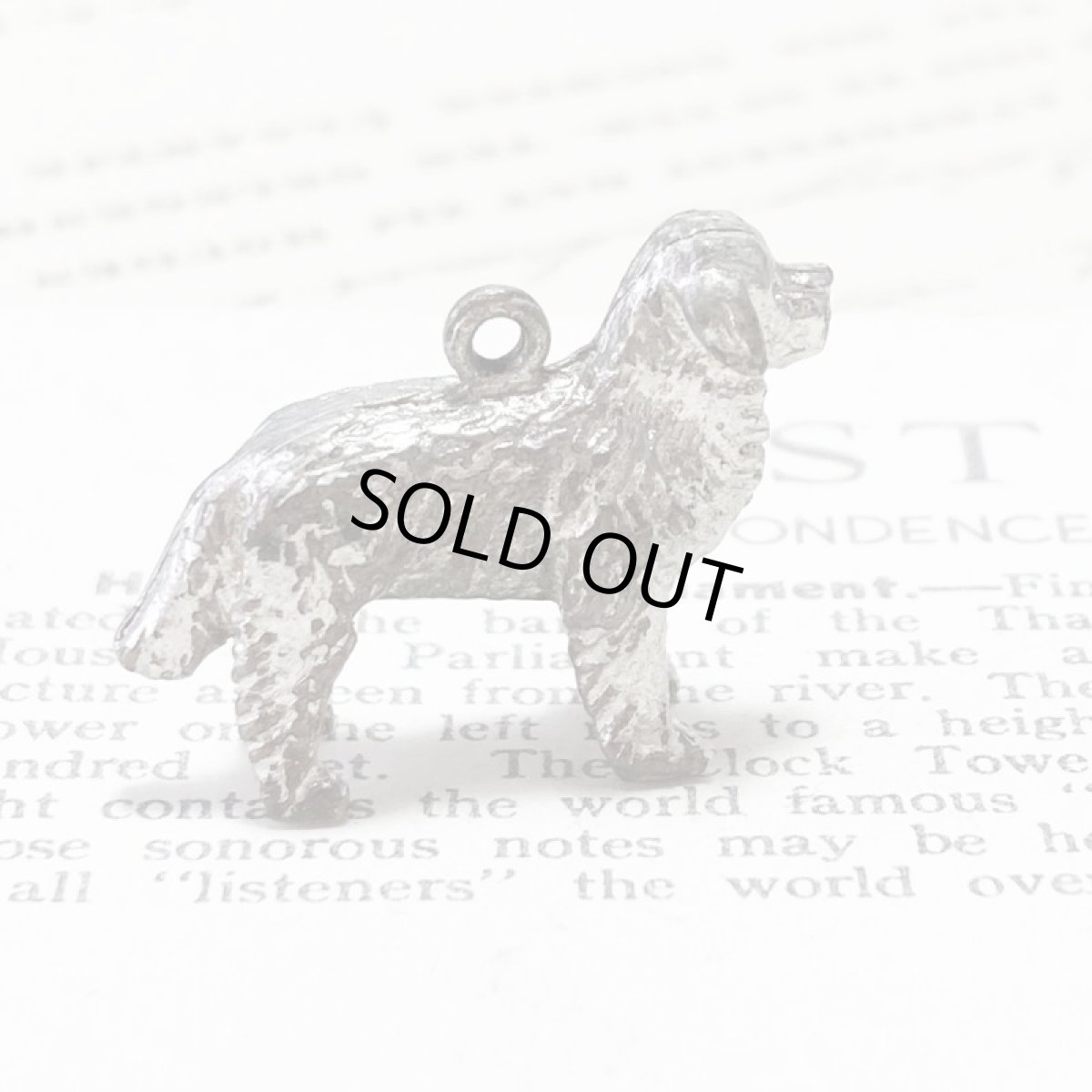 画像5: 英国 シルバーチャーム ゴールデンレトリバー犬  アンティーク ヴィンテージ ラッキーチャーム (5)