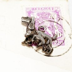 画像6: 英国 シルバーチャーム 親子犬  アンティーク ヴィンテージ  ラッキーチャーム  (6)