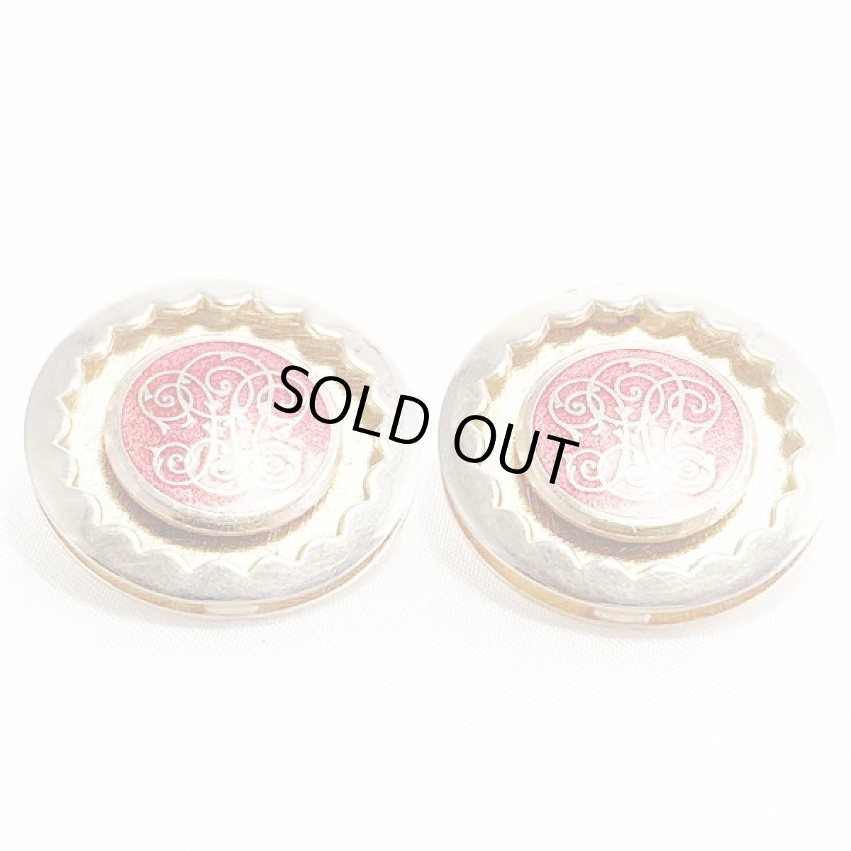 画像3: 1970's KRAMERクレイマー ビンテージイヤリング 大きな紋章 (3)