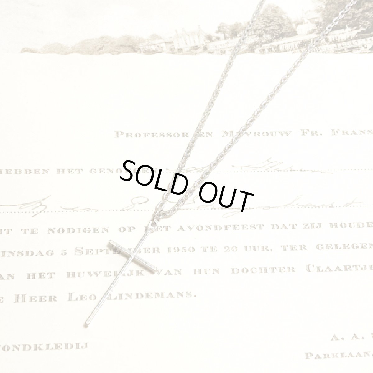 画像2: SARAH COV サラコベントリークロス 十字架 ビンテージネックレス (2)