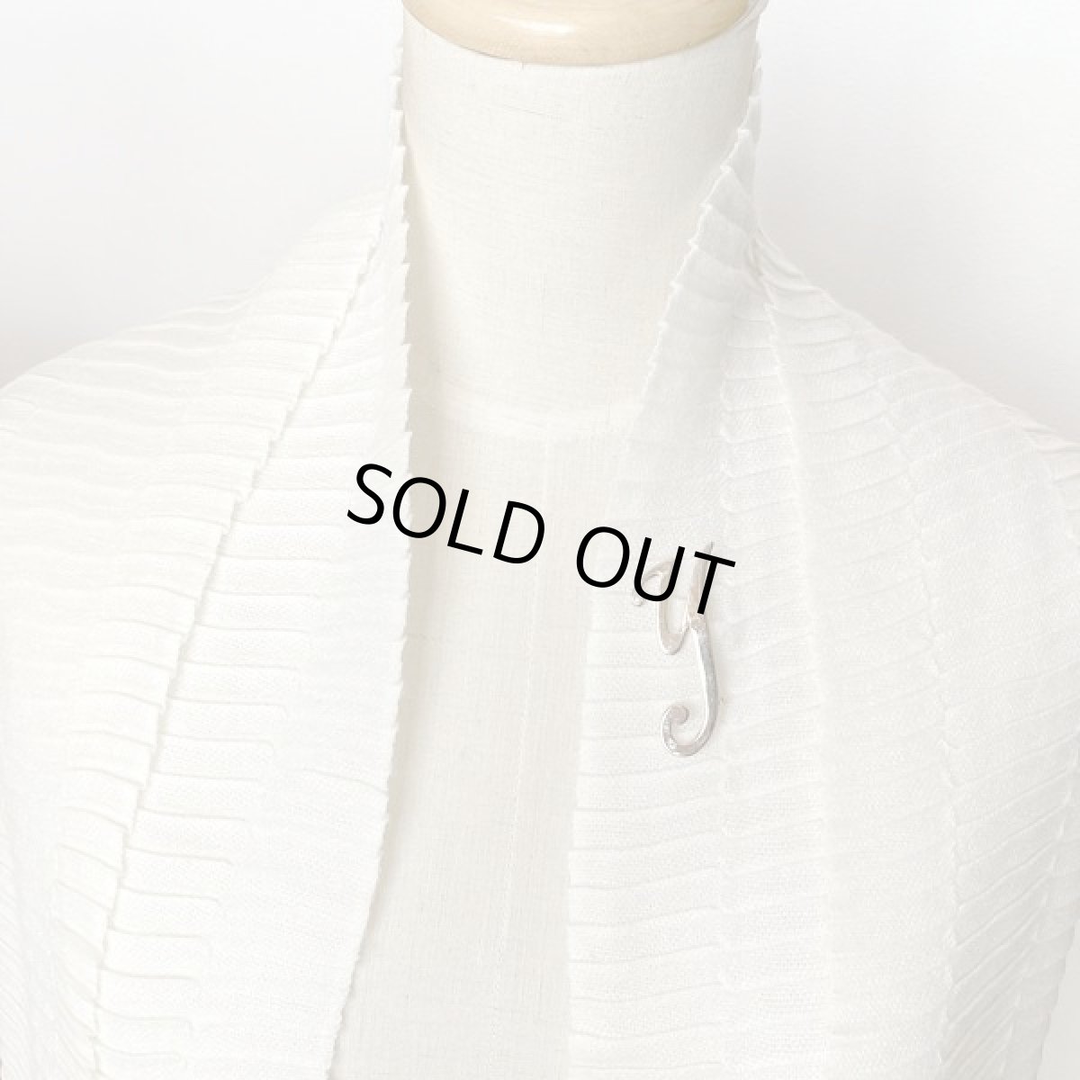 画像4: 1970s Y スクリプトyゴールドプレートのブローチ (4)