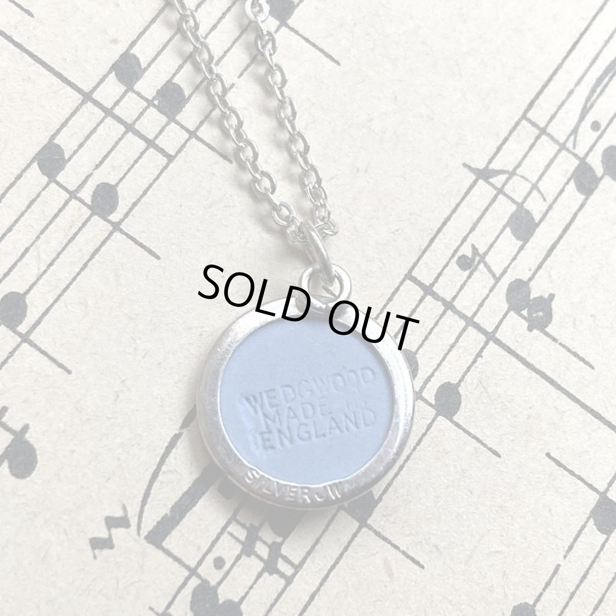 画像8: WEDGWOOD ウェッジウッド シルバーSILVERJW ジャスパー ジャスパーブルー ヴィンテージネックレス 円形 (8)