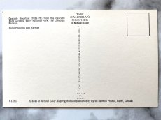画像2: カナダ 海外ヴィンテージポストカード カスケード山 バンフ国立公園 レトロポストカード通販 古いアンティークはがき (2)