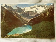 画像1: 消印 AUG 24 1964 海外ヴィンテージポストカード ルイーズ湖 レトロポストカード通販 古いアンティークはがき (1)
